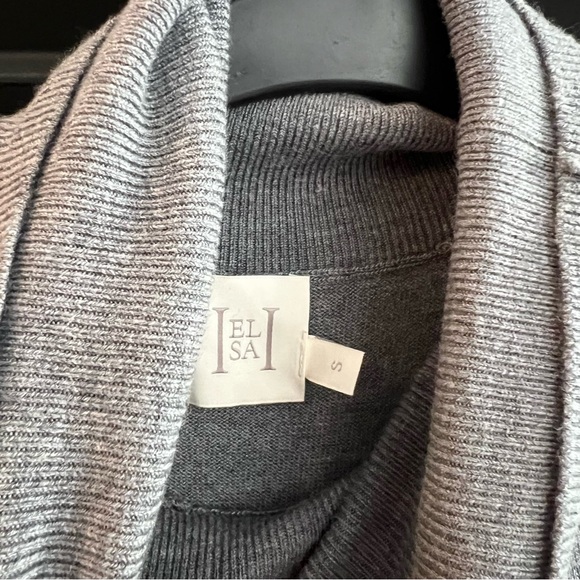 Helsa Oakleigh Maxi Knit Dress in Light Grey Size Small - Picture 5 of 9